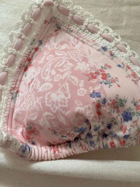 Light pink patchwork bikini - Picture 2 of 4